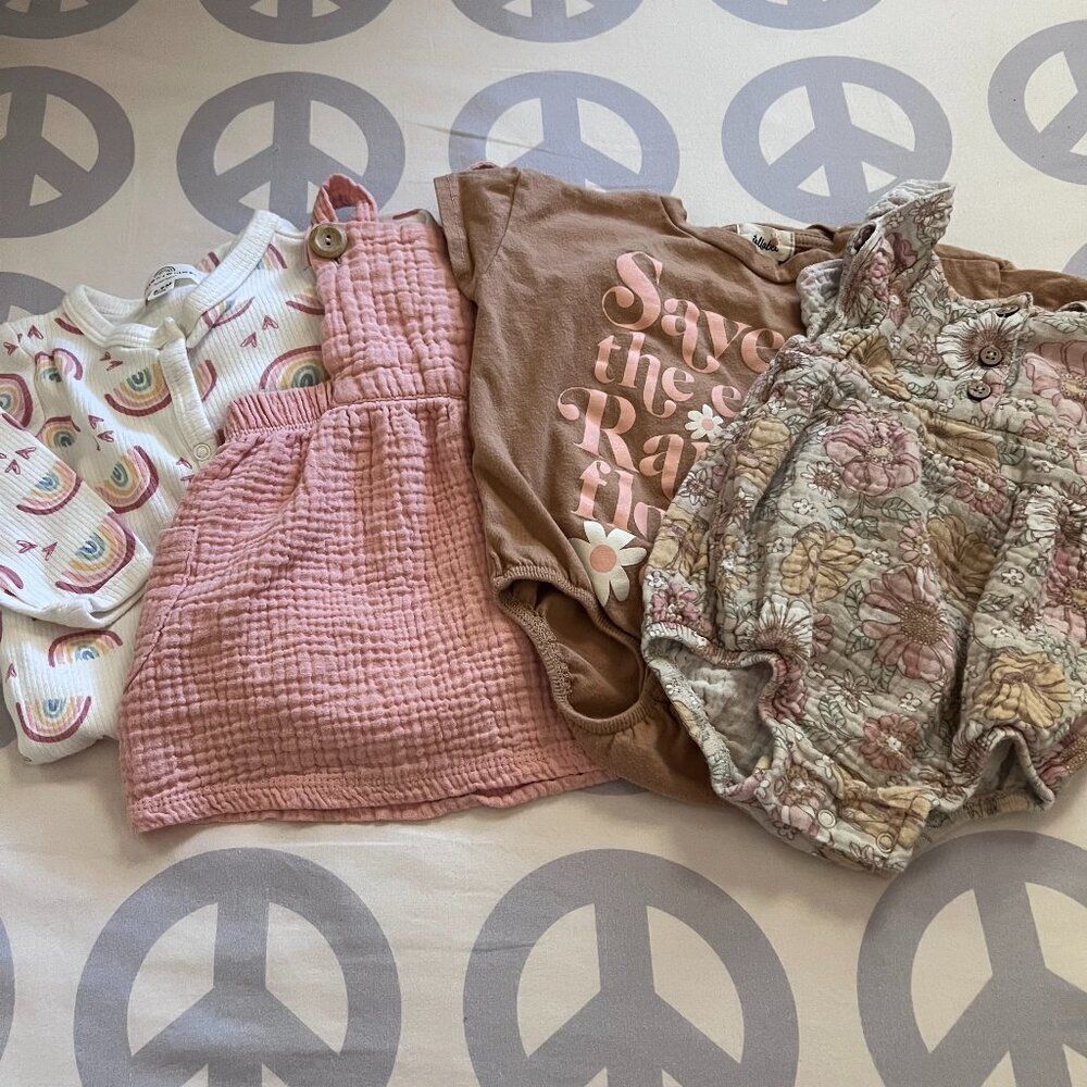 Tullabee, Rabbit + Bear Girls 6-9 month bundle